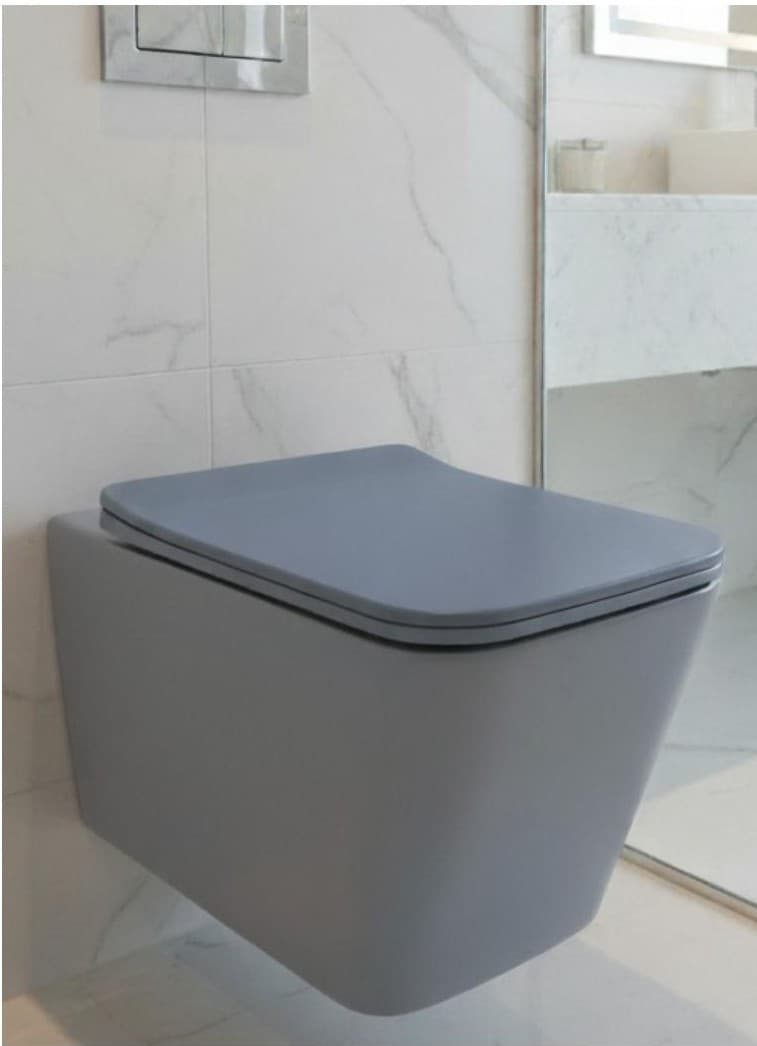 Designer Wall Hung Toilet | Size: 515x360x350mm | Soft Close Seat Cover Included | Recommended Buy: PS-304 Designer Wash Basin (sold separately)