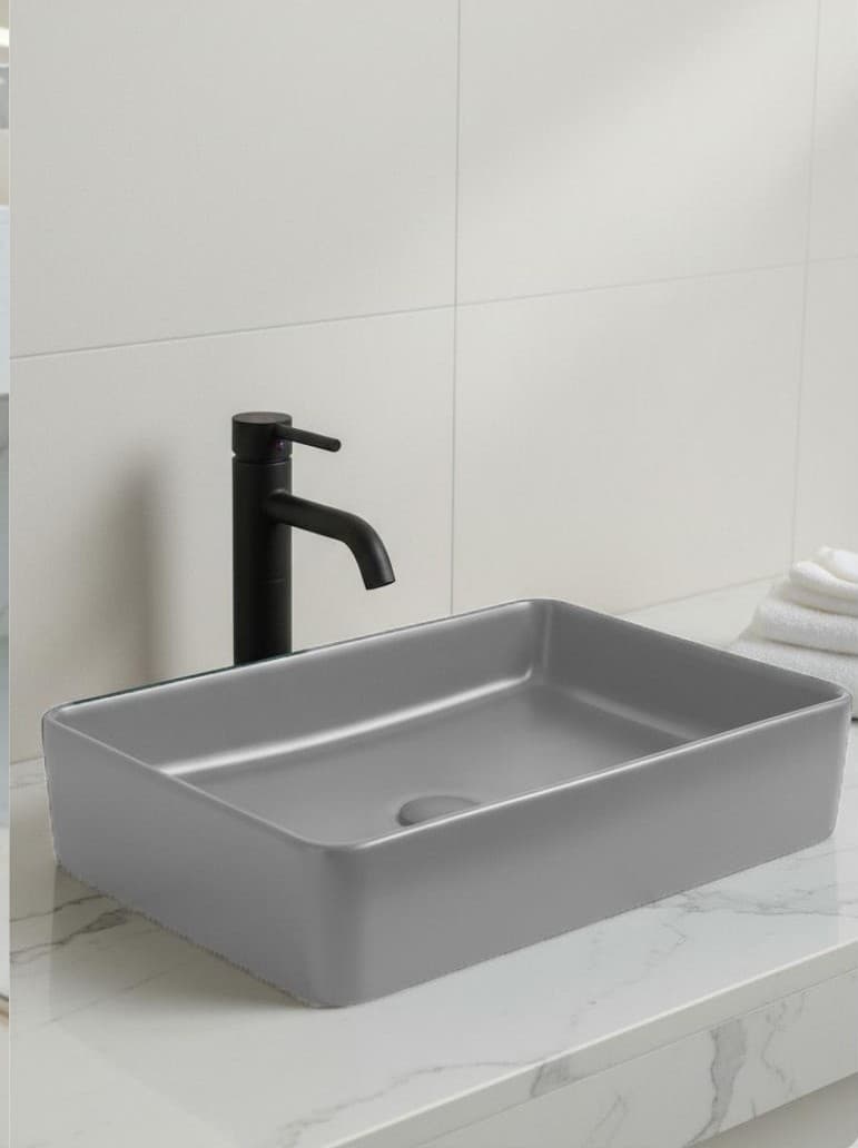Designer Wash Basin | Table Top | Size: 500x400x135mm | Recommended Buy: PS-2522 Designer Wall Hung Toilet (sold separately)