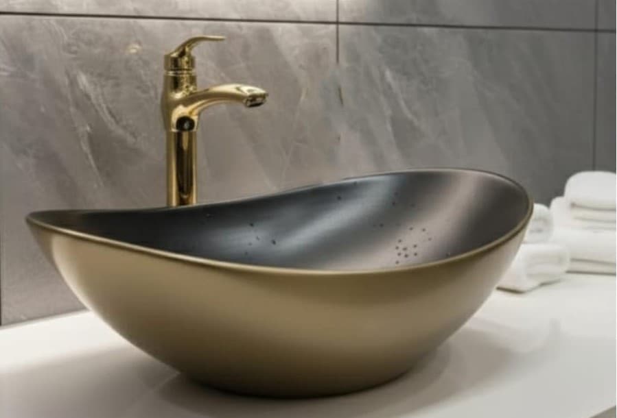 Designer Wash Basin | Table Top | Size: 610x370x135mm | Finish: Matte