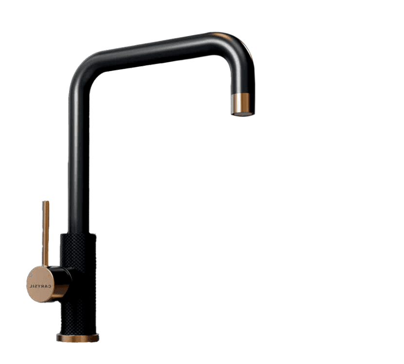 Kitchen Sink Faucet (Hot & Cold) | Finish: Matte Black + Gold