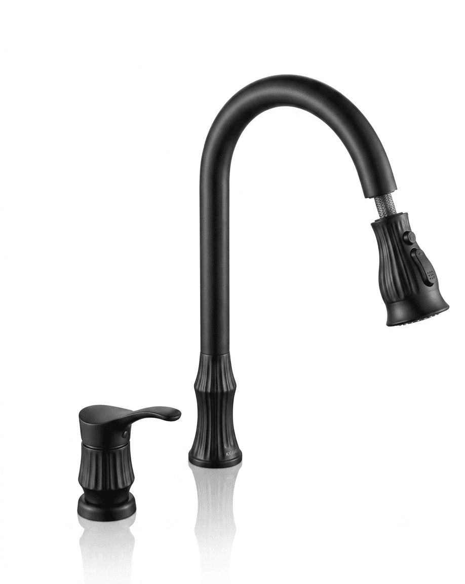 Kitchen Sink Faucet (Hot & Cold) | Finish: Matte Black