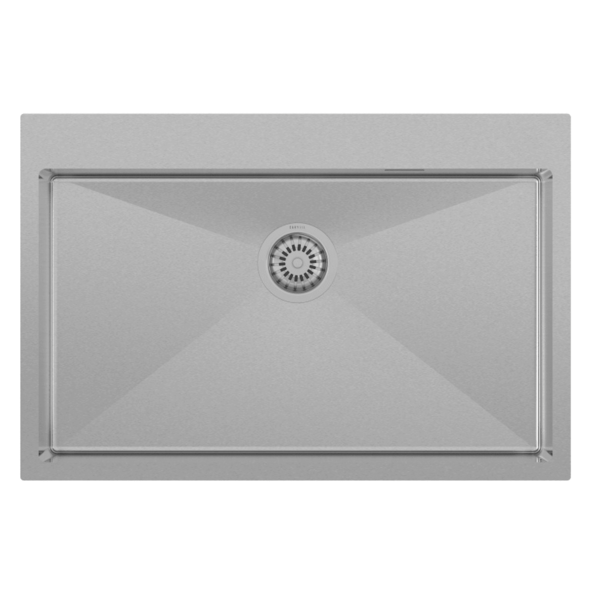 FK Series Steel Kitchen Sink 30" x 20" x 9" (750 x 500 x 225mm) | SS 304 Grade | Satin Matt Finish | Top Mount Installation | Included Accessories: Basket + Sunshine Bottom Plate + Colander + Soap Dispenser + Glass Rinser + Faucet 2202 | Slab Cutting Size: 700 x 400mm