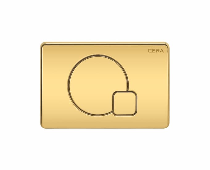 Flush Plate Q Type | Chrome Shine Finish | Suitable With Cera Concealed tanks only ( B1110111, B1110113)