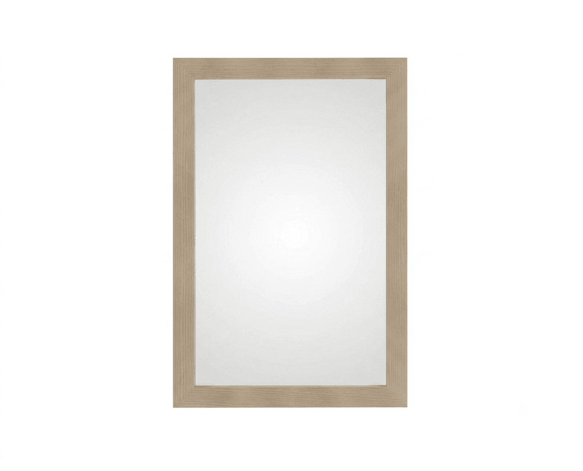 Valorosa Mirror With Frame 500 x 700 mm | Compatible With Valorosa Wall Mounted Vanity Cabinet (Chestnut Brown)