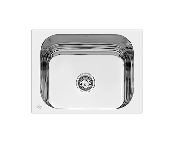 Quatrino Single Bowl Kitchen Sink | Size: 610 x 457 x 229 mm (24" x 18" x 9") | 304 Grade Stainless Steel | Top Mount | Matt Finish