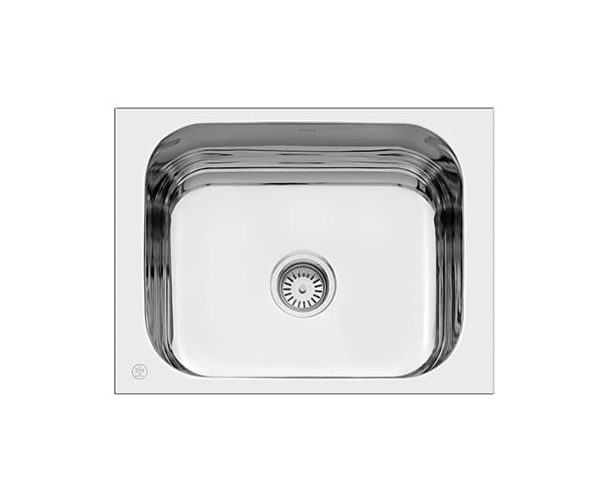 Quatrino Single Bowl Kitchen Sink | Size: 457 x 406 x 203 mm (18" x 16" x 8") | 304 Stainless Steel | Top Mount | Matt Finish