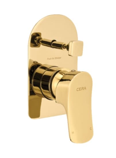 Perla Exposed Part for High Flow Single Lever Concealed Diverter | Chrome Finish | Compatible With Concealed Part (F4030301 sold separately)
