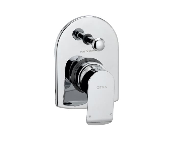Chromo Exposed Part With Tipton & Sleeve for High Flow Single Lever Concealed Diverter | Chrome Finish | Compatible With Concealed Part F4030301 sold separately