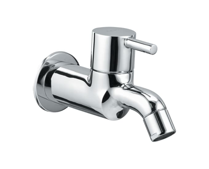 Fountain Bib Cock ( Only Cold Water) With Flange | Chrome Finish
