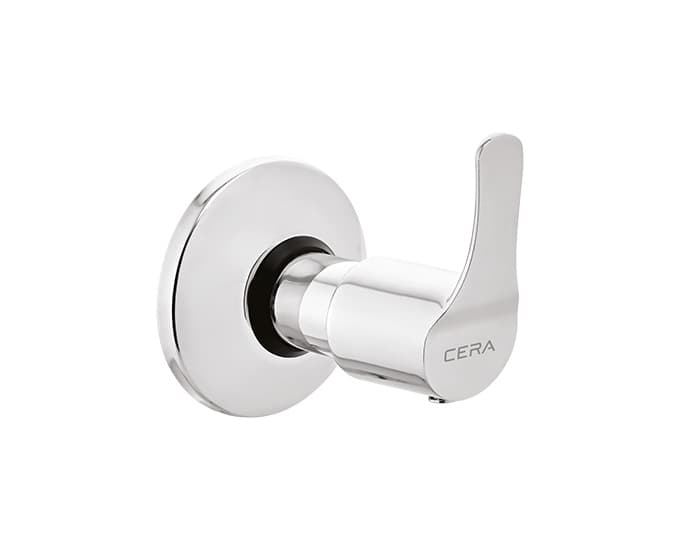 Vivana Flush Cock | Chrome Finish | Exposed Part (Lever, Cartridge Sleeve, Flange) | Compatible With Concealed Part F4060101 sold separately