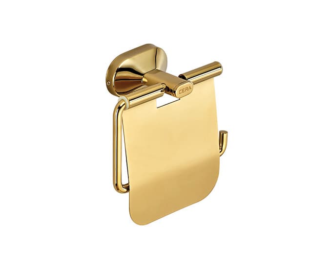 Icon Toilet Paper Holder With Flap Guard | Chrome Finish