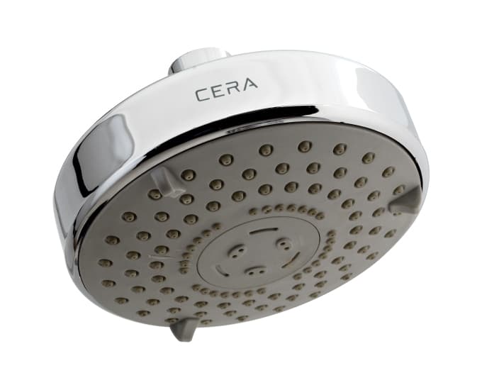 Overhead Shower 120 mm (5") Dia With 3 Flow | Without Shower Arm | Chrome Finish