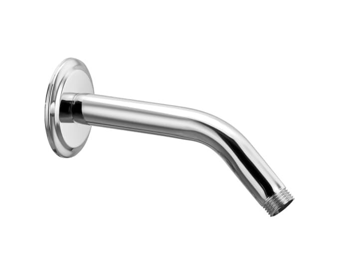 Overhead Shower Arm Round 200 mm (8") With Wall Flange | Chrome Finish