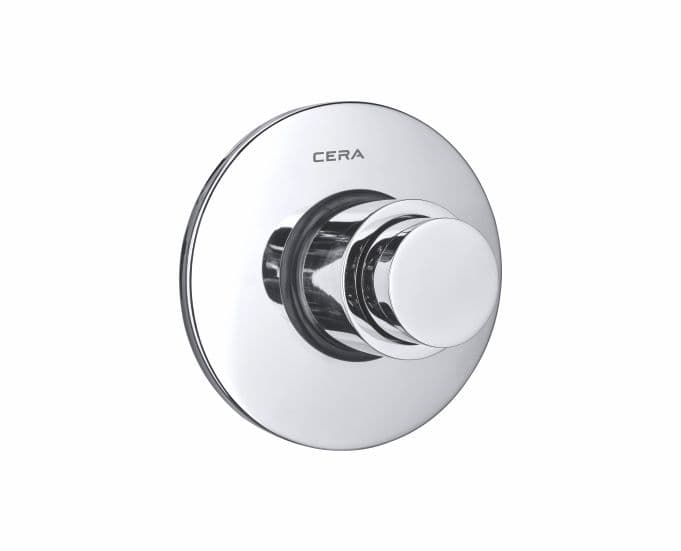 Flush Valve Concealed Push Type (Single Flush) 32 mm (1.25") | With Round Flange | Chrome Finish