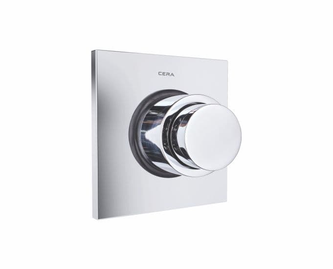 Flush Valve Concealed Push Type (Single Flush) 32 mm (1.25") | With Square Flange | Chrome Finish
