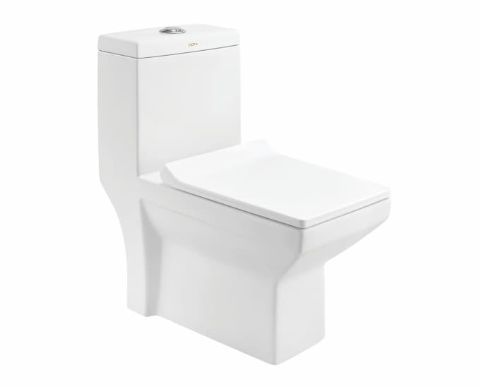Cona One Piece Toilet | With Slim Soft Close Seat Cover | S Trap 300 mm | Size: 690 x 360 x 740 mm
