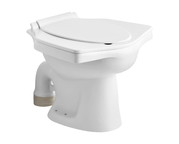 Universal Toilet | With Seat Cover | S Trap | Size: 570 x 460 x 380 mm