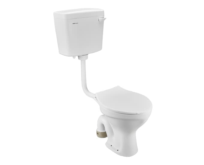 Conventional Pro SF Toilet | With Cajol Seat Cover | Congo Plastic Single Flush Cistern | | S Trap | Size: 520 x 360 x 390 mm