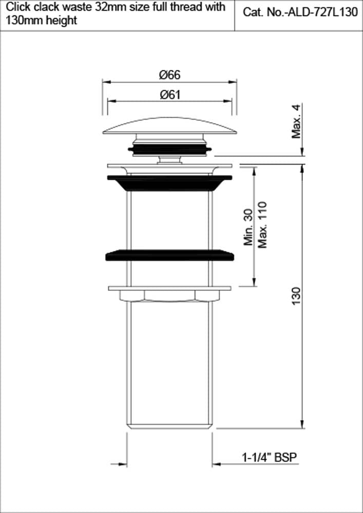 Jaquar 727L130 - Chrome — image 2