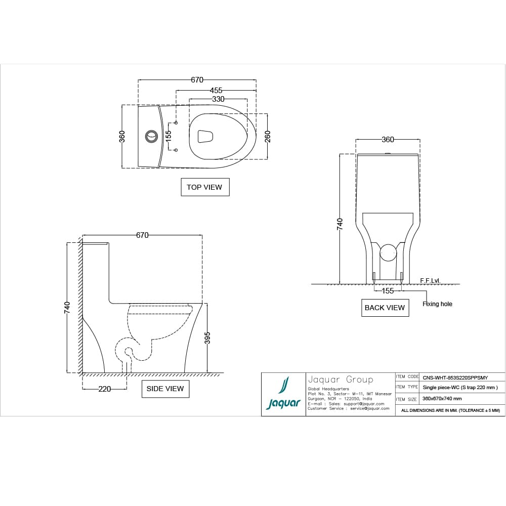 Jaquar 853S220SPPSM - White — image 2