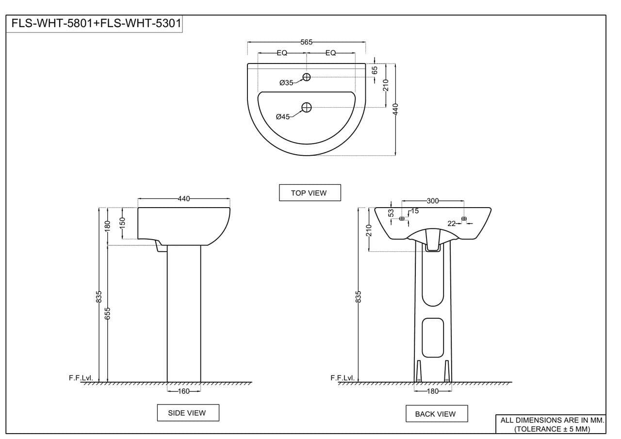 Jaquar 5301 - FLS-WHT-5301 — image 2