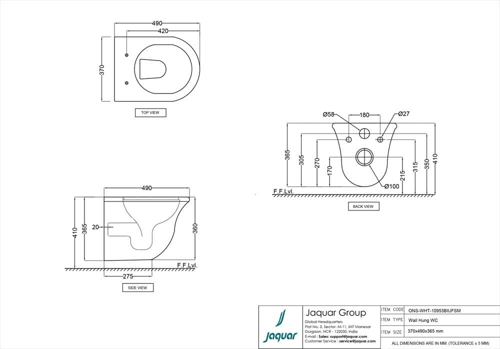 Jaquar 10953BIUFSM - ONS-WHT-10953BIUFSM — image 2