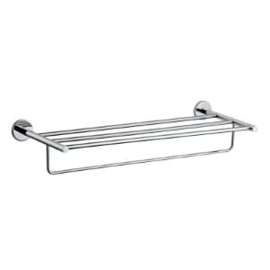 Towel Rack 600 mm Long with Lower Hangers | Chrome Finish | Stainless Steel