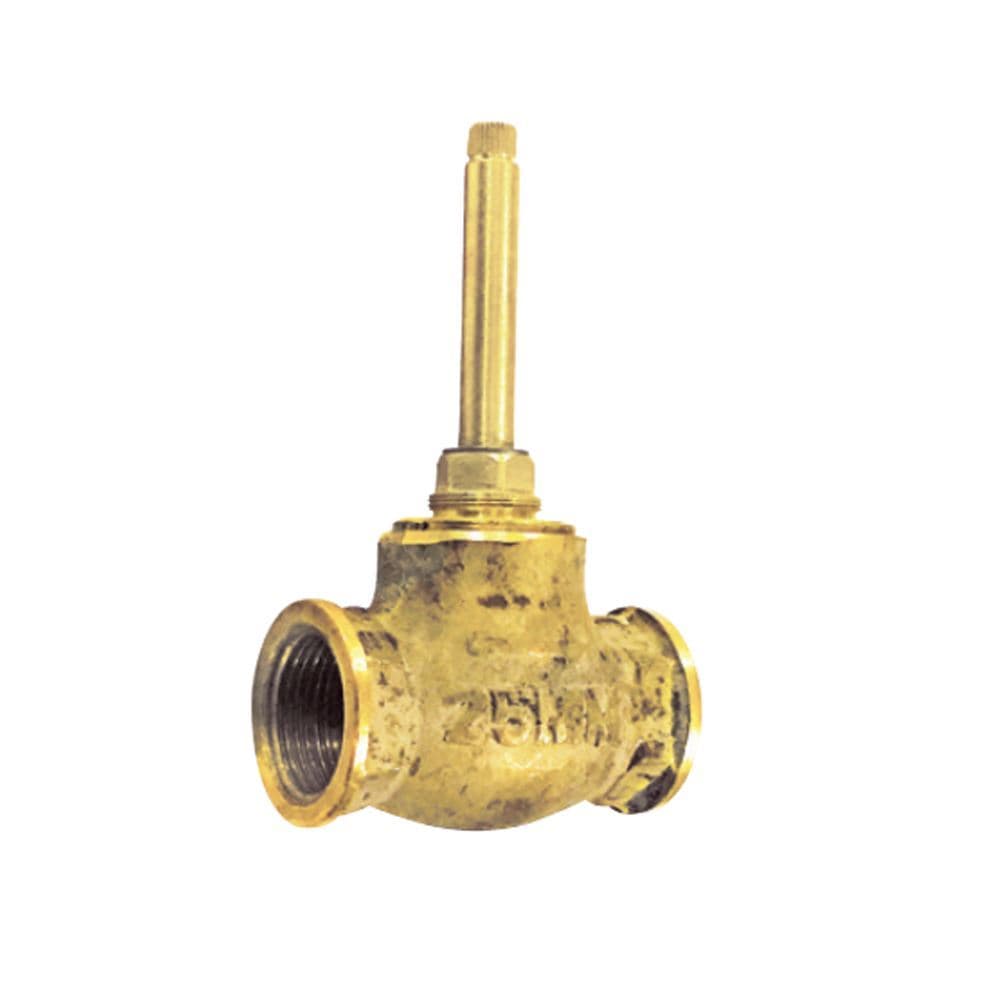 Concealed Body of Flush Cock Suitable for 25 mm Pipe Line with Protection Cap (without Exposed Parts)for use with FLP/KUP/OPP-083 exposed kit | Chrome Finish | Material: Brass