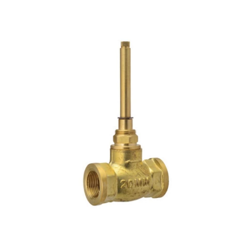 Concealed Part of Stop Cock suitable for 20 mm pipe line with plastic protection cap (without Exposed Parts) | Chrome Finish | Material: Brass
