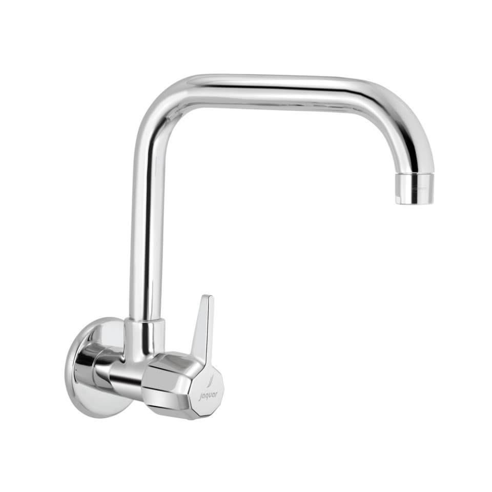 Continental Prime Sink Cock ( Cold Water Only) with Swinging Spout | Chrome Finish | Material: Brass | For Kitchen Use