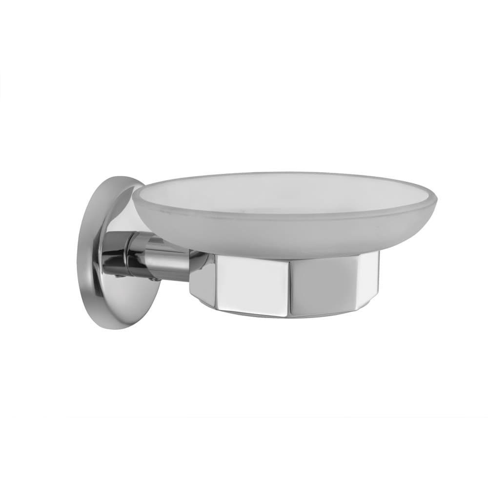 Soap Dish | Chrome Finish | Glass plate | Material: Stainless Steel