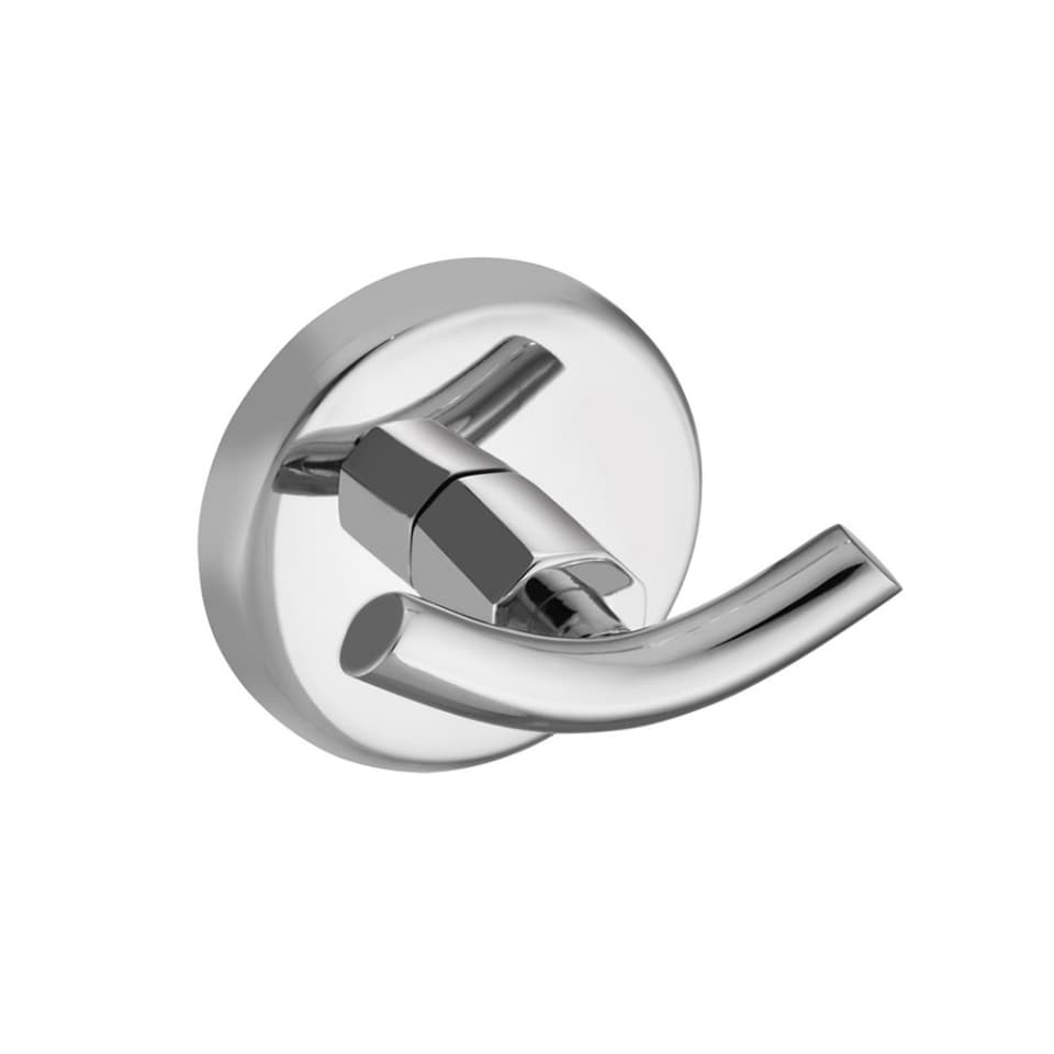 Double Robe Hook | Chrome Finish | Stainless Steel