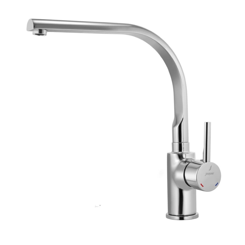 Florentine Prime Sink Mixer (Hot & Cold Water) | with Swinging Spout with 450 mm Braided Connection Pipe | Chrome Finish | Material: Brass | For Kitchen Use