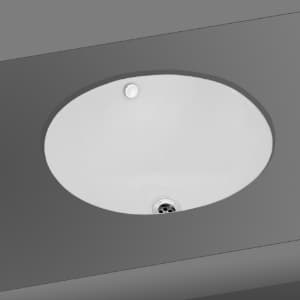 Florentine Under Counter Basin with Fixing Accessories | Size: 560 x 430 x 195 mm | Shape: Oval