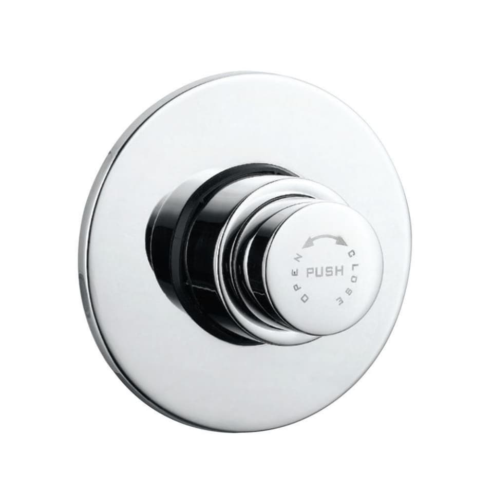 Flush Valve Regular 32 mm Size (Concealed Body) with Exposed Shut off Provision & Round Flange | Finish: Chrome