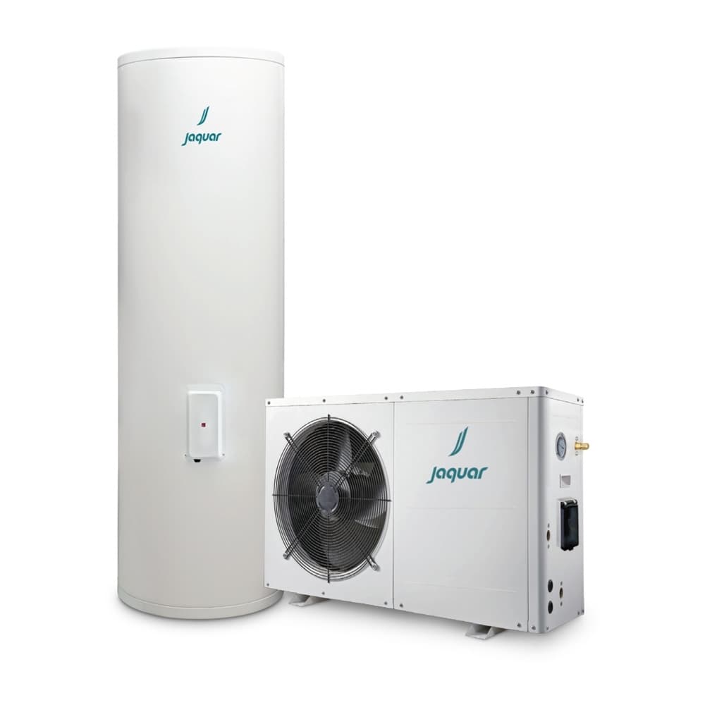 Integra-X Split Heat Pump Water Heater 200 Litres. Rated heating capacity: 3.6kW, ISI Marked. Recommended for: Centralised Heating Solution for Multiple Bathrooms | Finish: White