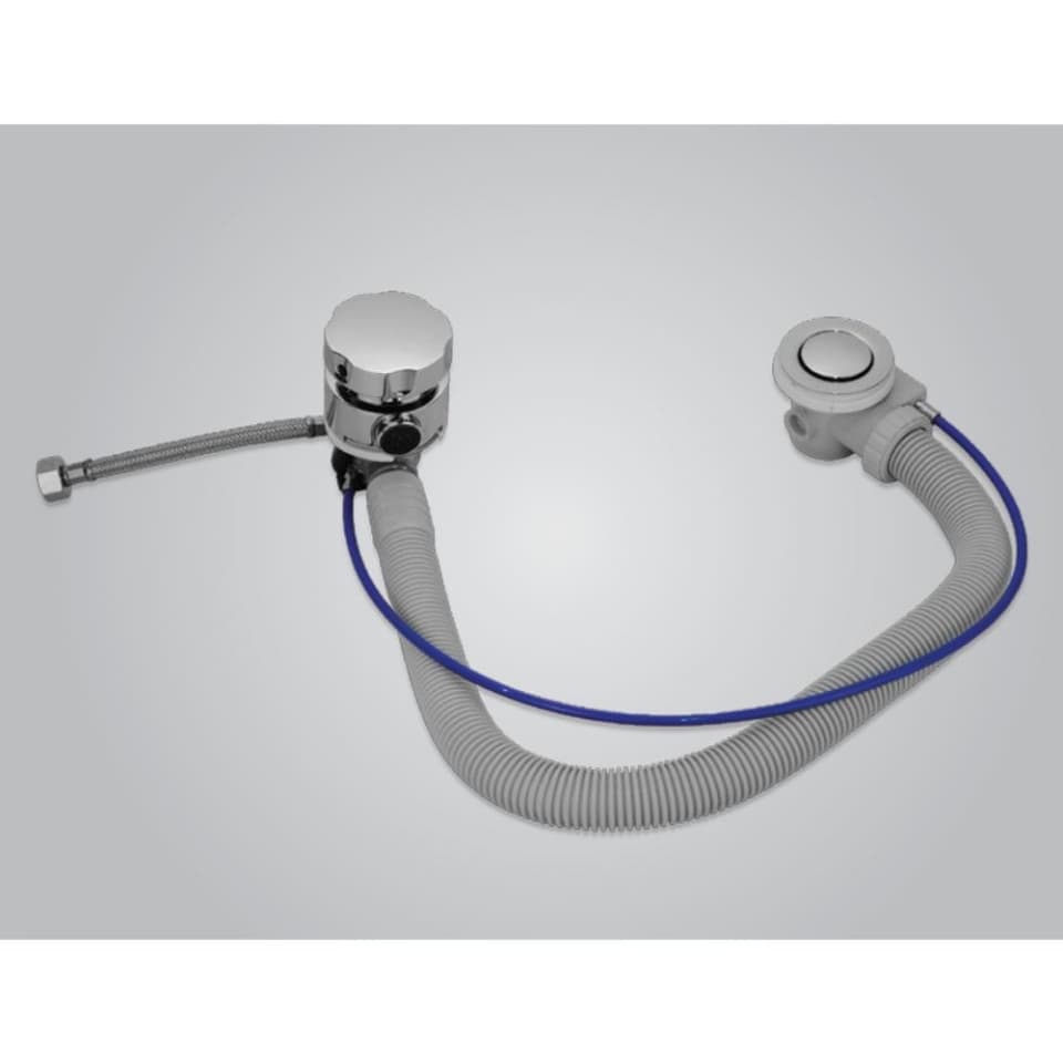 Drain Pipe with Overflow & Filler Suitable with JBT-WHT-FONT160X & JBT-WHT-FONT180FX | Material: Brass / Chrome