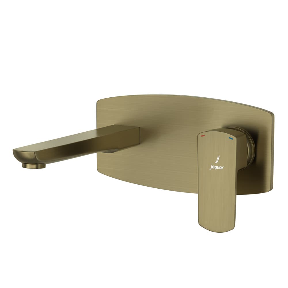 Kubix Prime Single Lever Exposed Parts Kit of Wall Mounted Basin Mixer (Hot & Cold Water) | Chrome Finish | Compatible with ALD-233 Concealed Body (sold separately) | Material: Brass