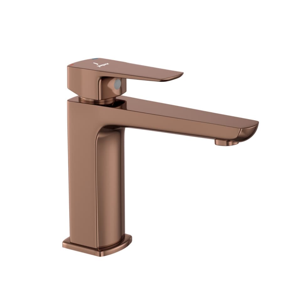 Kubix Prime Single Lever Basin Mixer (Hot & Cold Water) | Chrome Finish | With 450 mm Braided Connection Pipe