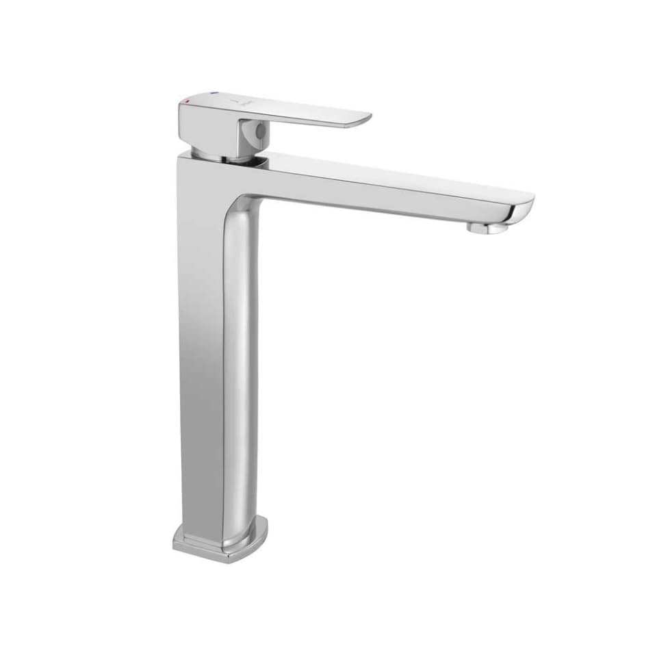 Kubix Prime Single Lever Basin Mixer (Hot & Cold Water) | Chrome Finish | With 190 mm Tall Body and 600 mm Braided Connection Pipe