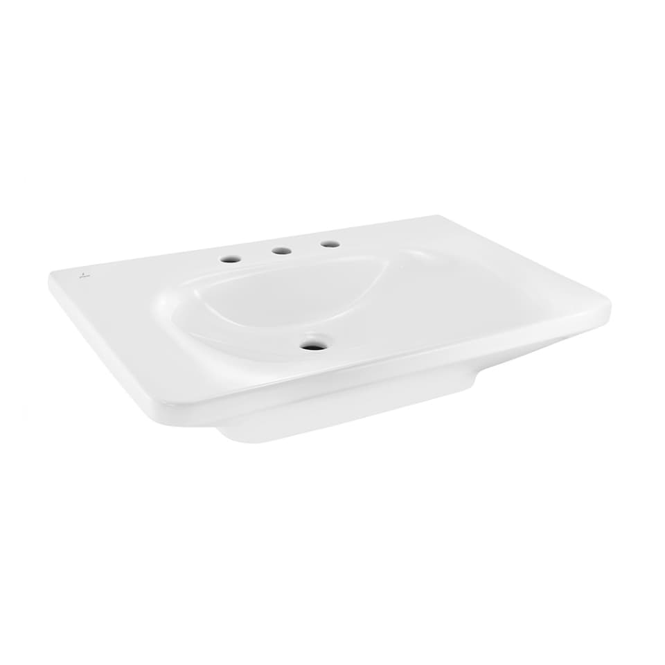 Over Counter Basin | Size: 800 x 500 x 175 mm | With Tap Hole | Finish: White