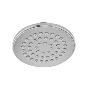 Overhead Shower 100 mm Round Shape Single Flow (Face Plate Stainless Steel & ABS Body) with Rubit Cleaning System | Chrome Finish | 1-Function