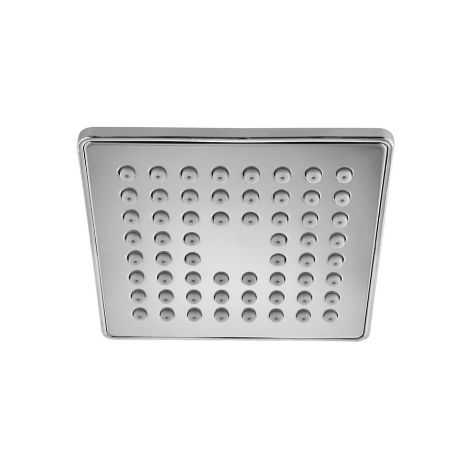 Overhead Shower 100 mm Square Shape Single Flow (Face Plate Stainless Steel & ABS Body) with Rubit Cleaning System | Chrome Finish | 1-Function