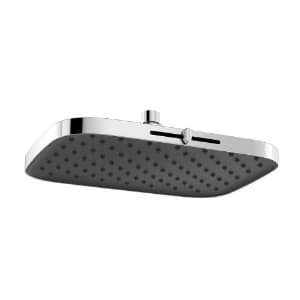 Octane Slider Overhead Rain Shower 300 x 210 mm Rectangular Shape TriFlow (Rain, Grain & Spray) ABS Body with Rubit Cleaning System | Chrome Finish | 3-Function
