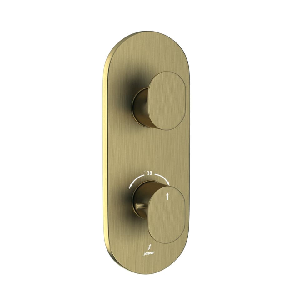 Opal Prime Exposed Parts Kit of Single Lever Thermostatic Shower Mixer | 1 Outlet, Compatible with ALD-661 Concealed Body (sold separately) | Chrome Finish | Material: Brass