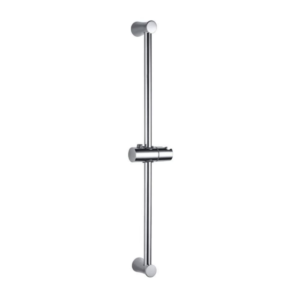 Sliding Rail 19 mm dia & 600 mm | Long Round Shape with Hand Shower Holder | Chrome Finish