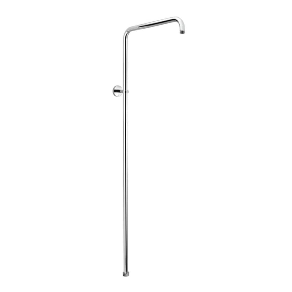 Exposed Shower Pipe L-Type in Round Shape 20 mm | Size 1120 x 410 mm (for Connecting Overhead Shower to Wall Mixer) | Chrome Finish