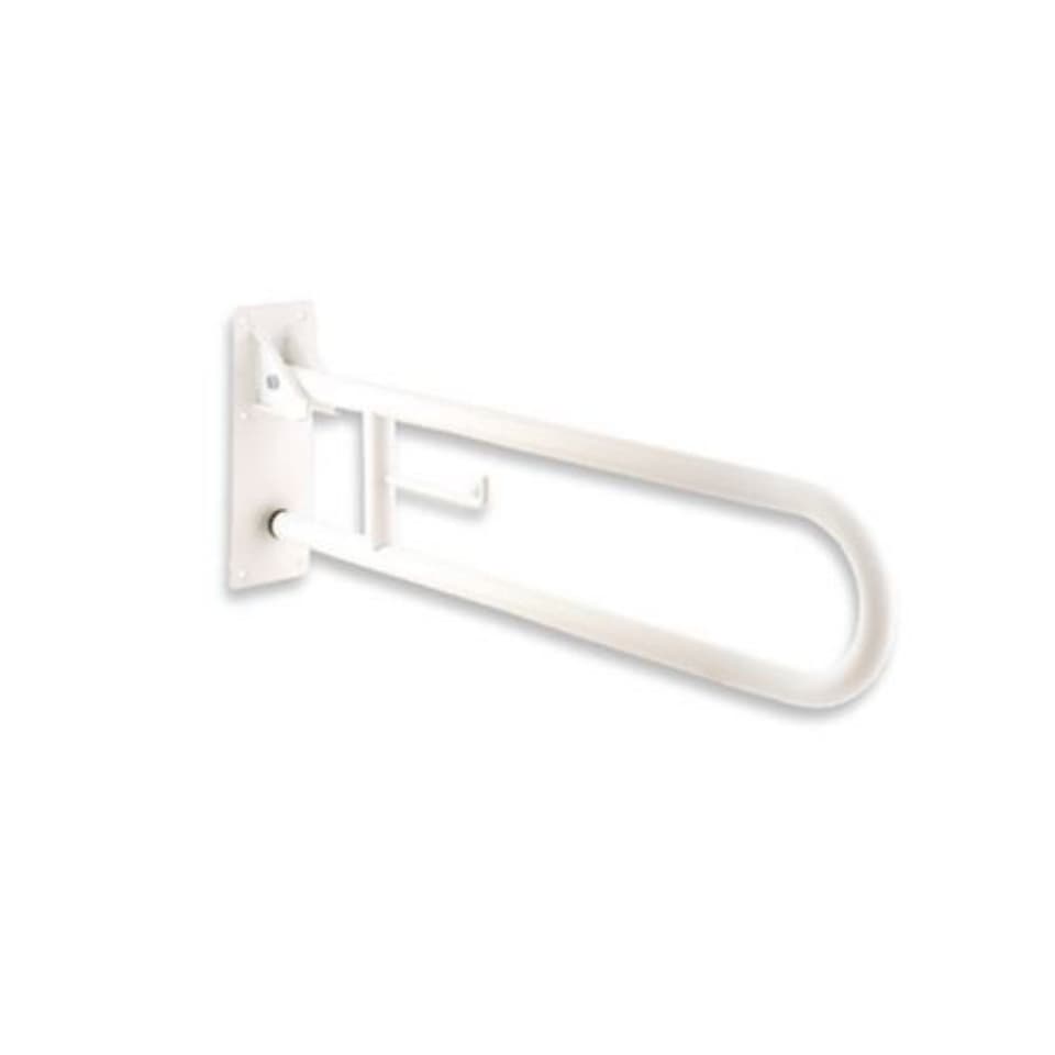 Grab Bar Vertical Swing 800 mm | White Finish | For Disable-friendly Bathroom