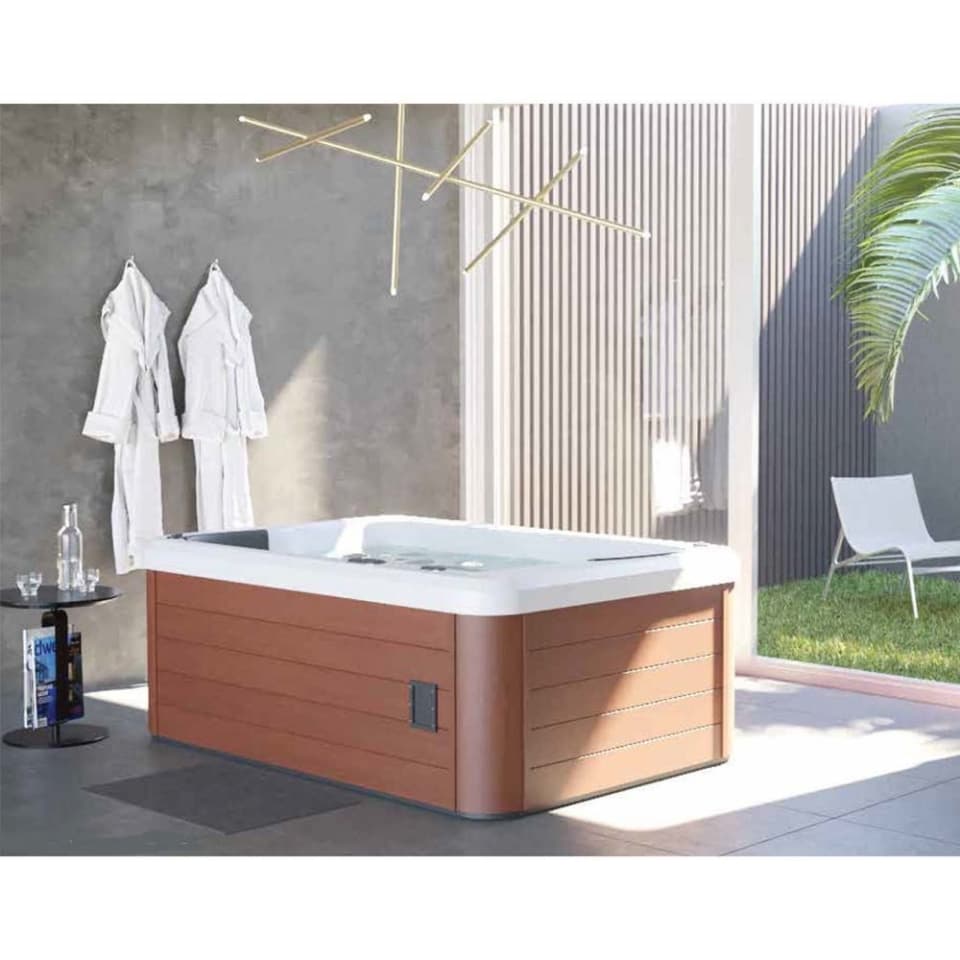 Spa Avante (2 Seater) | Size: 1870 x 1280 x 740 cm | Included: Jets, Headrest, High density lockable spa cover,  Built-in Music System (Bluetooth), Built-in Smart Stream (WIFI Operated)