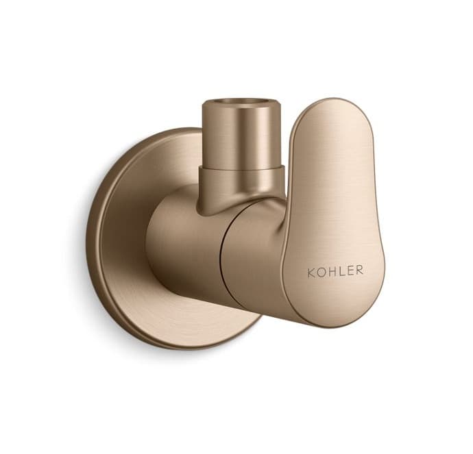 July™ Angle Valve With Flange | French Gold Finish